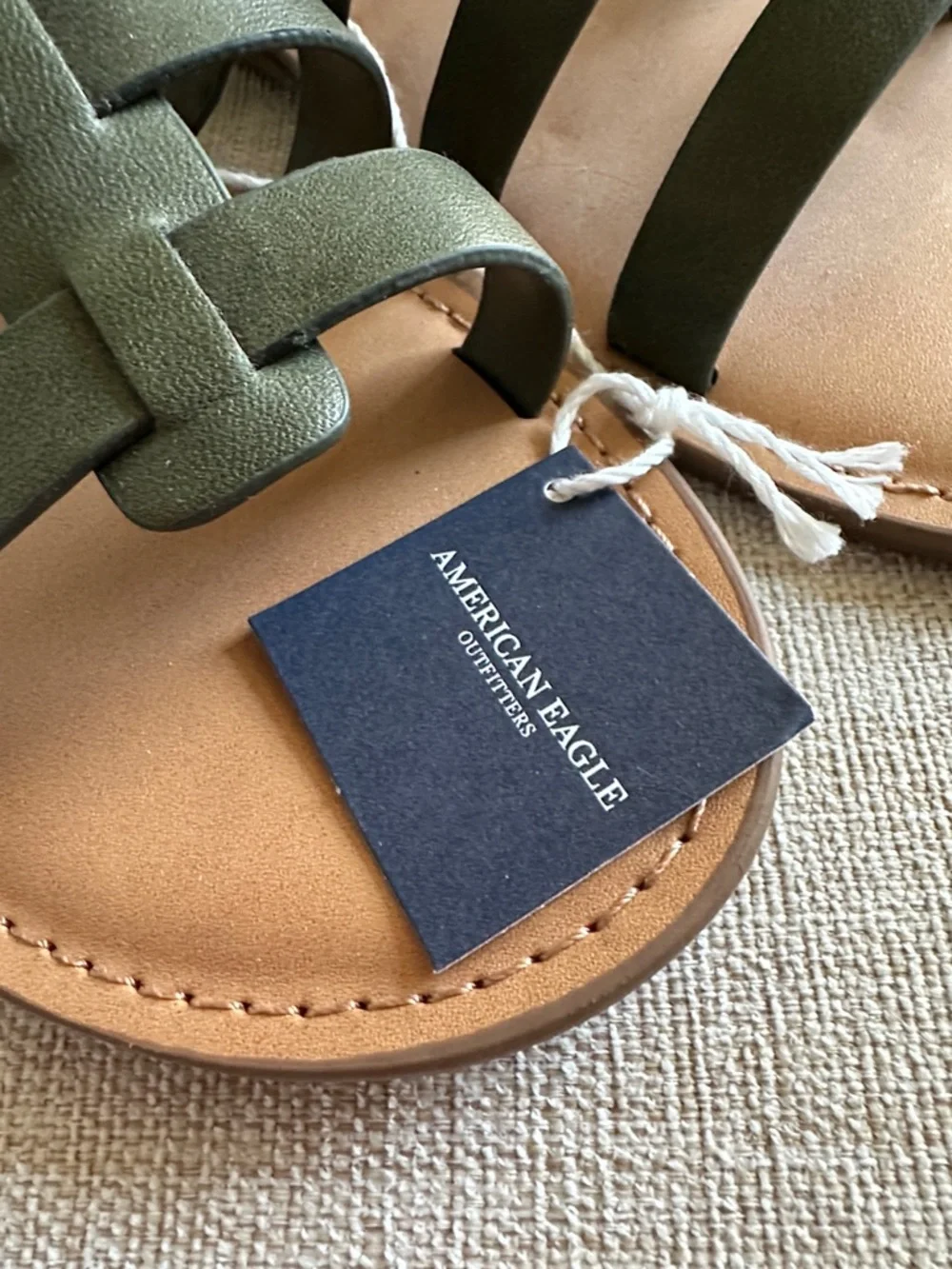 American Eagle Outfitters Olive Strappy Gladiator Sandals - Picture 2 of 7